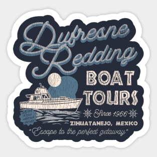 Dufresne Redding Boat Tours Shawshank Redemption Worn Sticker